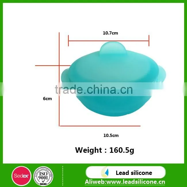 Food grade silicone baby feeding bowl small flavoring /meal / cuisine food bowl with lid