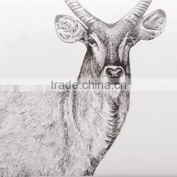 high quality zebra and beer rectangle ceramic candle holder