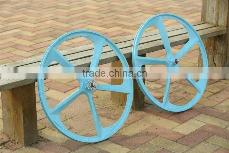 700C lightest strongest magnesium alloy bike wheel can fit electric motor/fixed gear type hub bike wheel