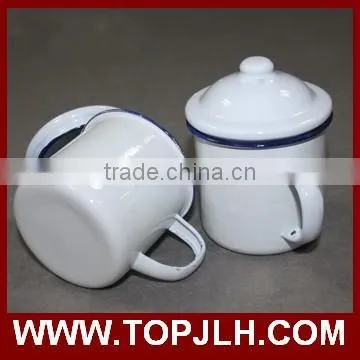Blank coated customed logo printing enamel coffee mugs