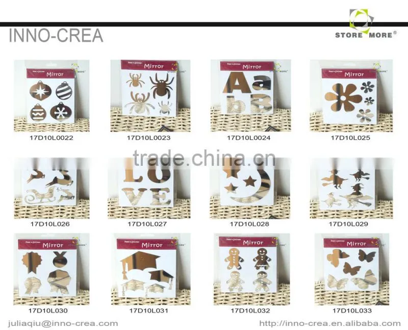 Acrylic Wall Stickers With Mirror Effect