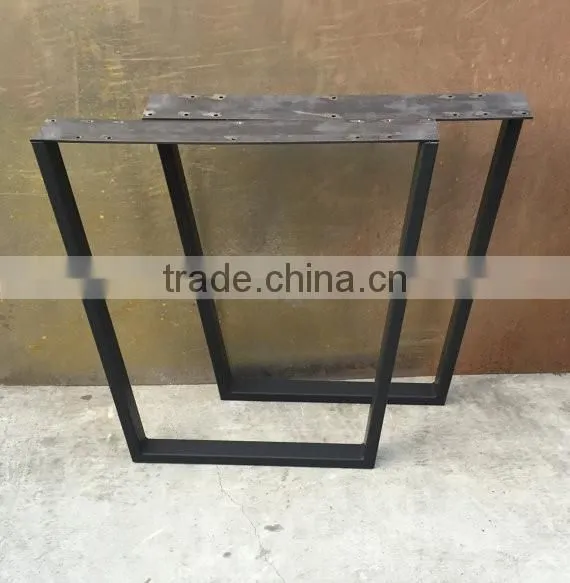 Factory price coffee table trapezoid metal bases for wooden funiture