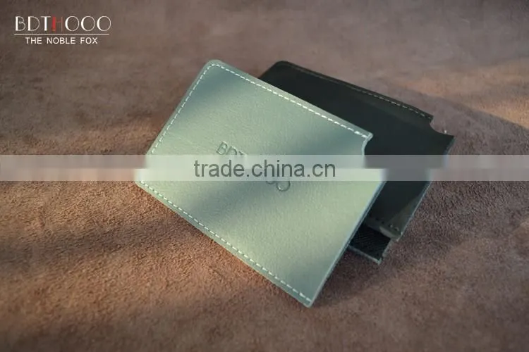 Custom portable card holder/ leather card holder wallet from Italy