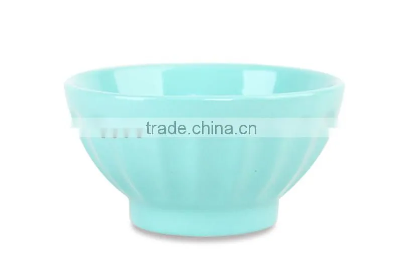 stoneware embossed rice bowl/ceramic bowl