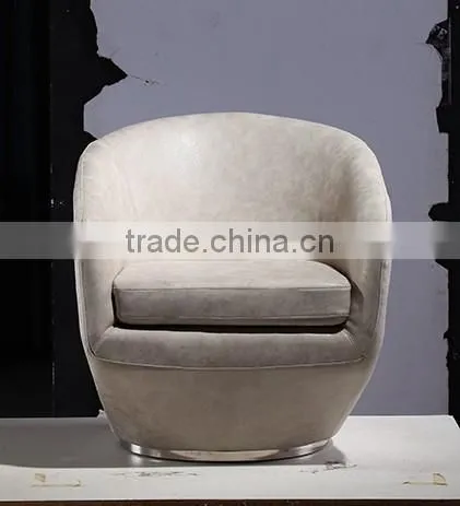 YYA027Factory customized swivel leather modern club chair