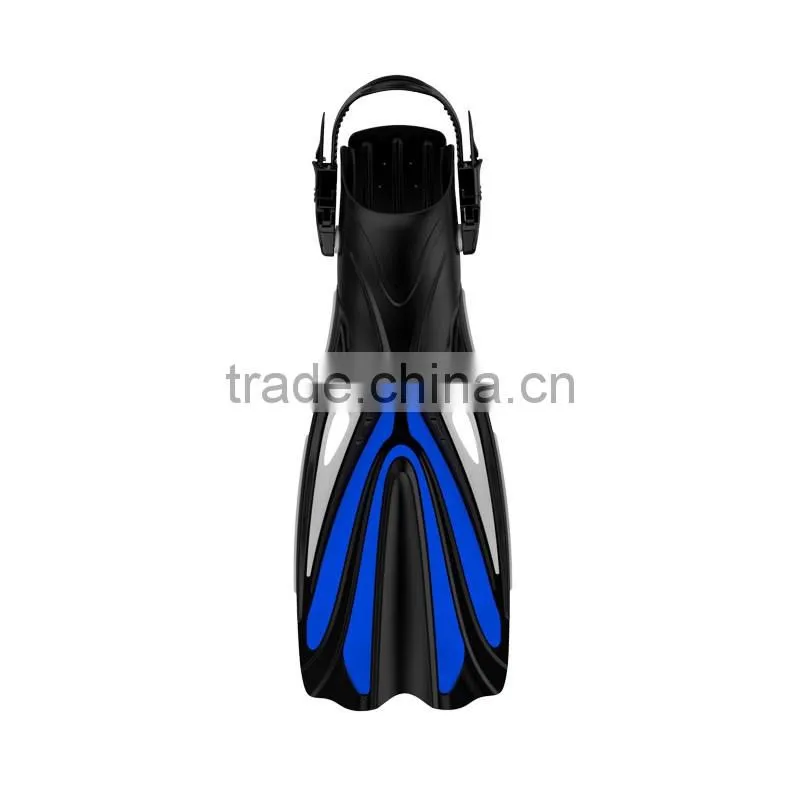 Scuba-diving fin with adjust strap for deeper waters