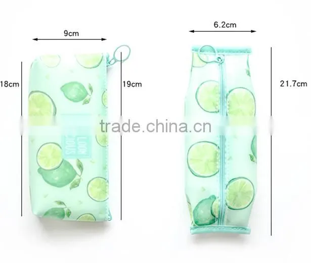 Most weclomed simple carton new style children pencil case for gift
