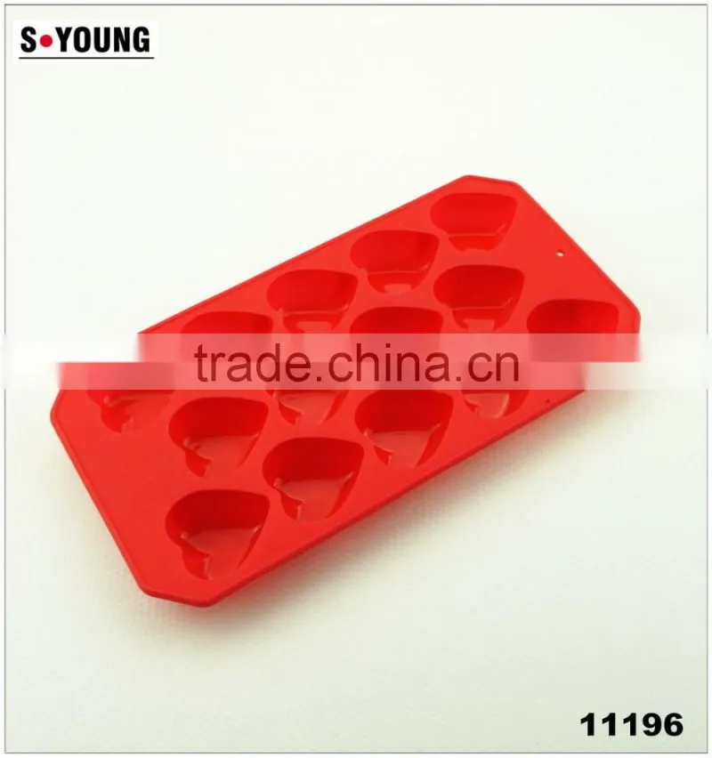 11196 14 pcs hearts Shape Silicone Cake Mold