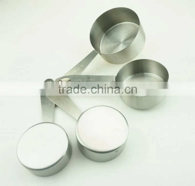 42136 4pcs Stainless Steel Nesting Measuring Cups and Spoons Set