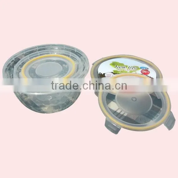 Round Airtight Plastic Promotional Container With Lid