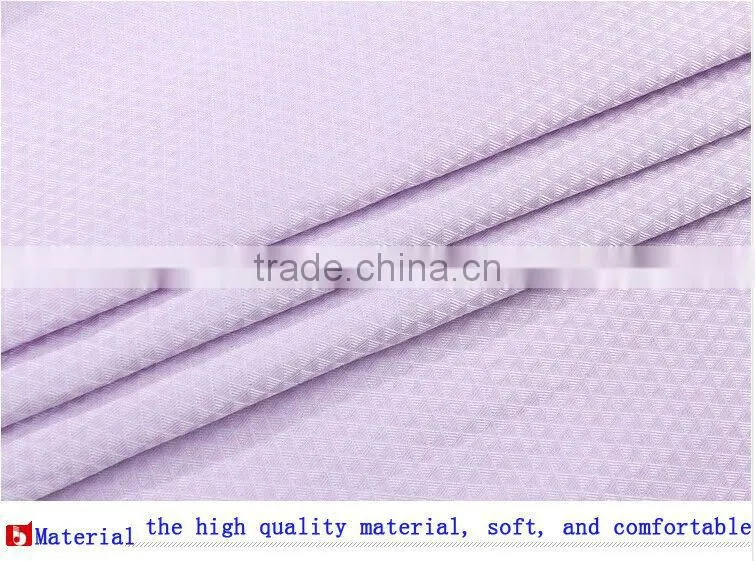 Mens short sleeve solid color jacquard weave dress shirts