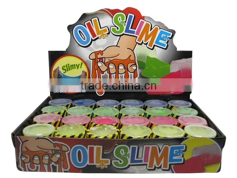 Colorful oil slime crystal slime toy for sale