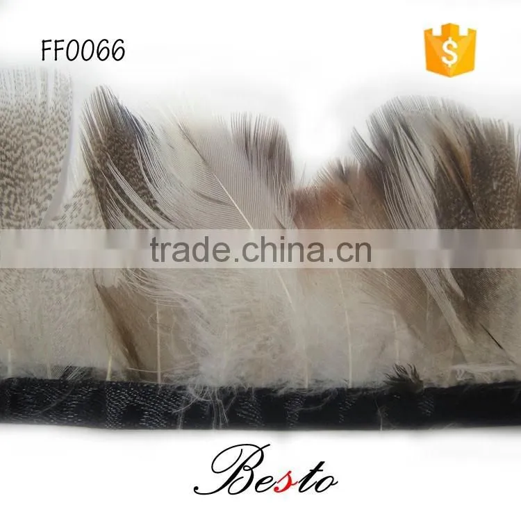 Custom feather trim natural chinchilla feathers trimming
