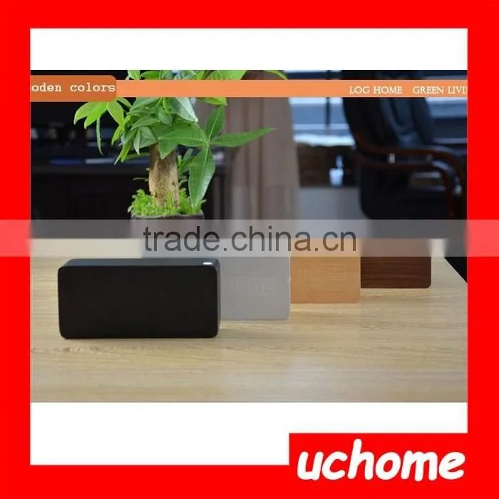 UCHOME Rectangular Wooden Digital Table Clock with Alarm and Temperature