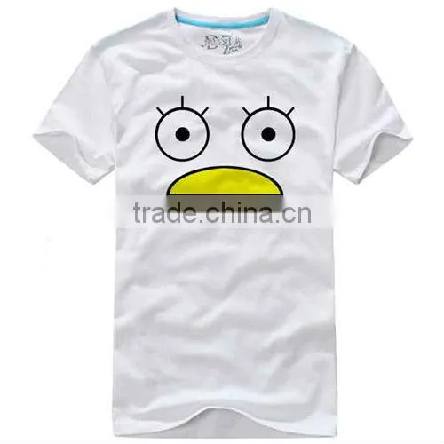 2013 summer casual heather grey O-neck cotton short sleeve custom printing t-shirts
