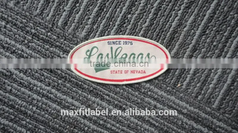 china factory high quality cheap custom head woven badge
