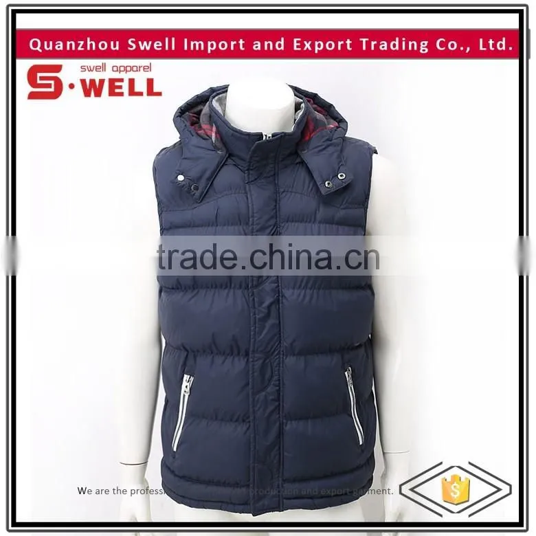 Hot selling customized winter mens vest