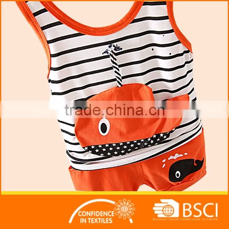 Vest Design Shirts+Short Fashion Boys Summer Outfit Casual Sets