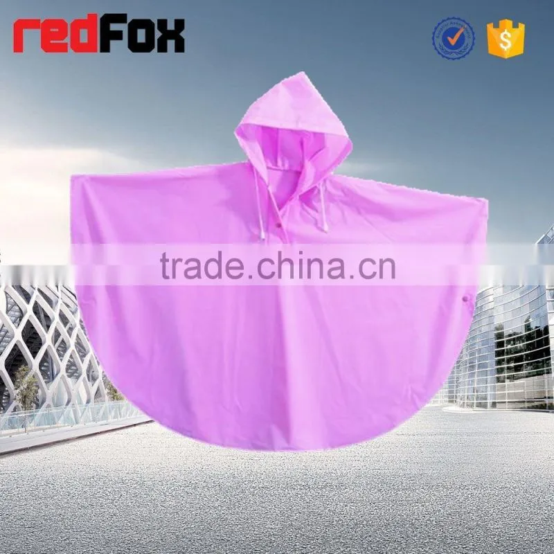 colored pvc nylon rain coat for kids