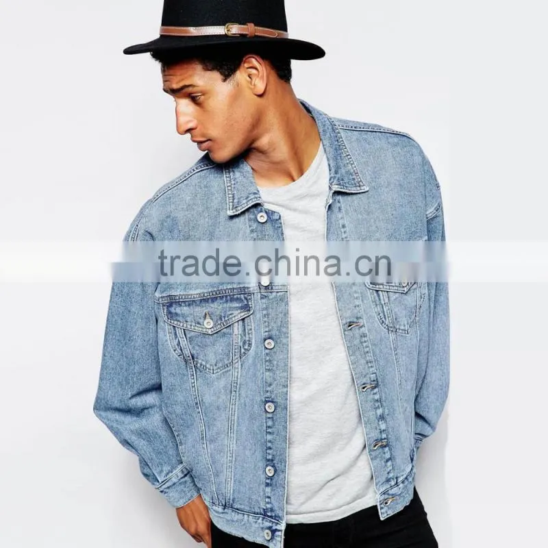 cowboy style fashion men's jeans jacket causal wear