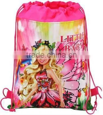 2015 New design school bag cotton little baby mochila school backpack