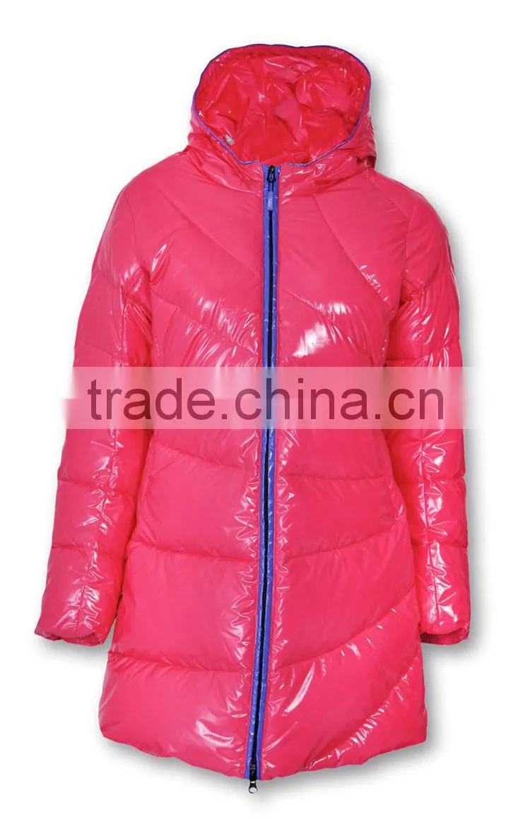 2016 women long Fashionable 90% down 10% feather jacket