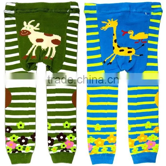 Latest Fall Infant Leggings Striped Cartoon Printed Child PP Pants For Children Knitted Pants Wholesale SC40822-29