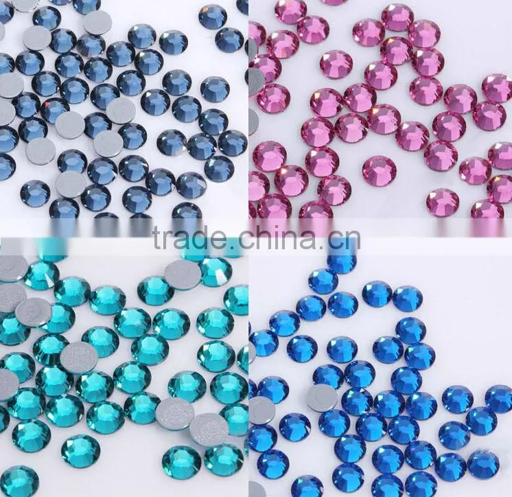 shiny and best quality Crystal-Hotfix Rhinestone Iron on Transfer Hot fix Motif crystal