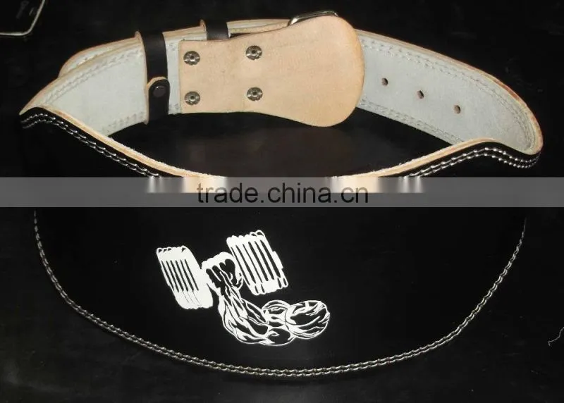 Custom 6" leather belt /Gym leather belt /weight lifting belts