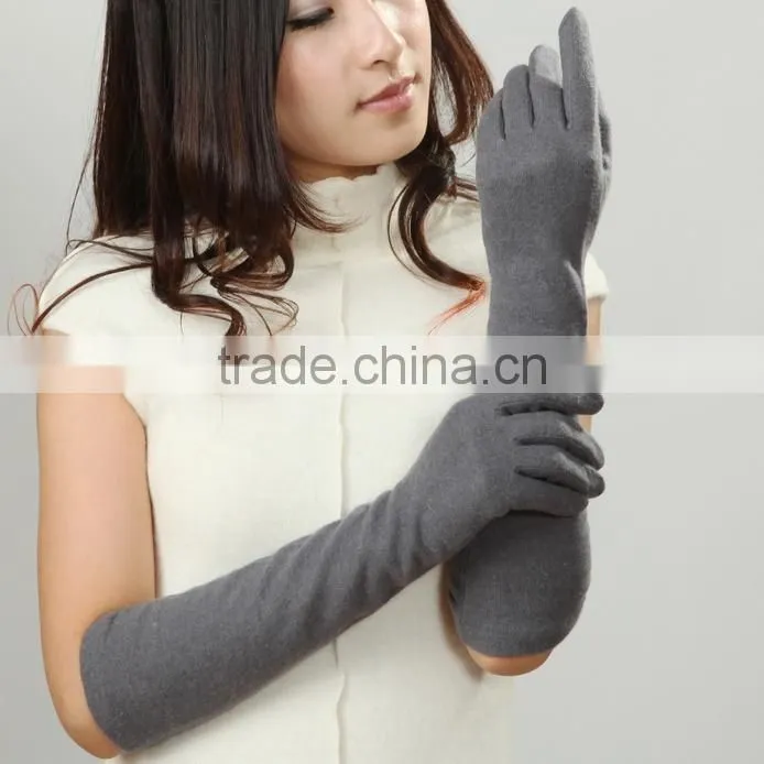 5 color-Women's long Stretch winter warm armwarmer wool gloves