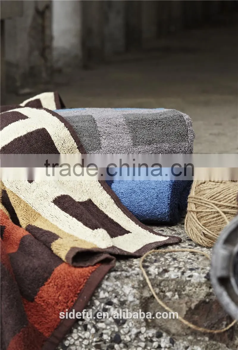 Good Quality Super Soft 100% Cotton Yarn Dyed Terry Bath Towel