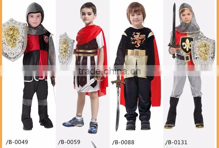 Hot sale cosplay warrior design children roman halloween costume