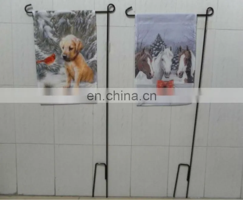 Heat sublimation printing monogrammed garden flags