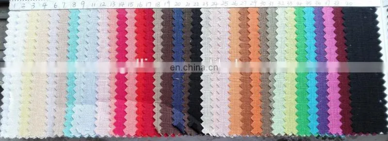 linen /cotton blended very soft fabrics in many colors for clothes in small quantities