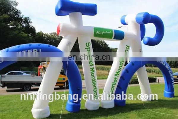 Newest customized model inflatable bicycle for sale inflatable bike for advertising
