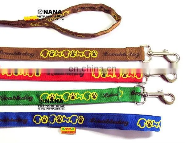 nylon crochet dog leash with harness