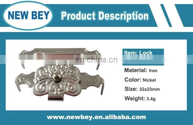 China factory wholesale small nickel plated wooden box catch