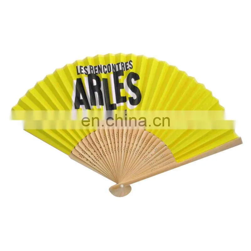 logo picture printed customized craft folding fans