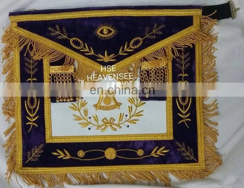 MASONIC REGALIA GRAND LODGE PAST MASTER APRON PURPLE
