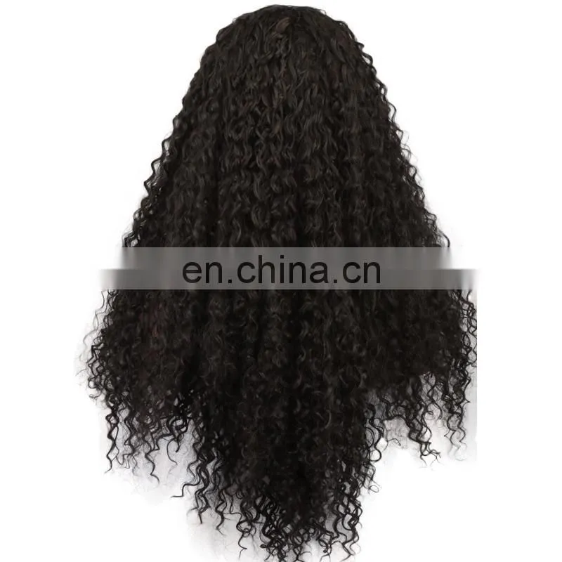 Wholesale hair deep wave Lace Front Wig preplucked free lace wig samples