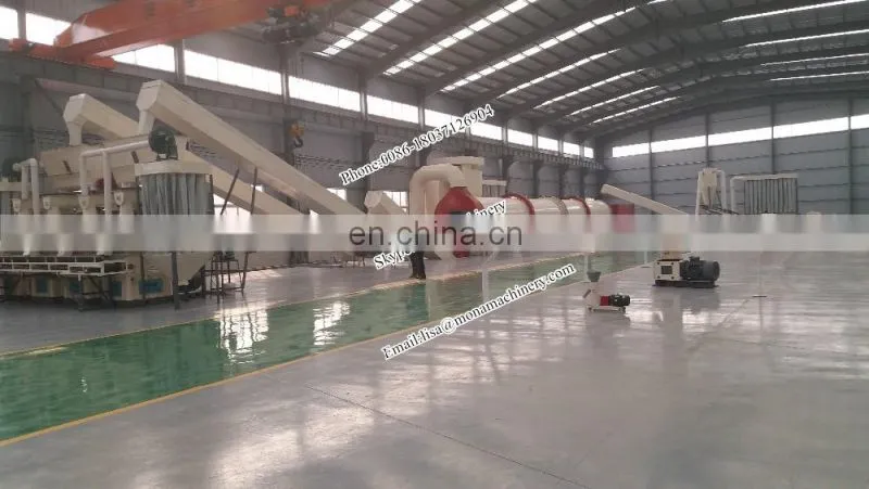 Professional wood log chips straw stalks rice husk biomass fuel pellet making machine with great price