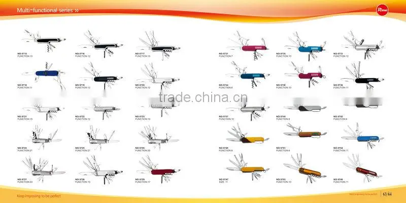 multi purpose pocket knife / multi color pocket knife