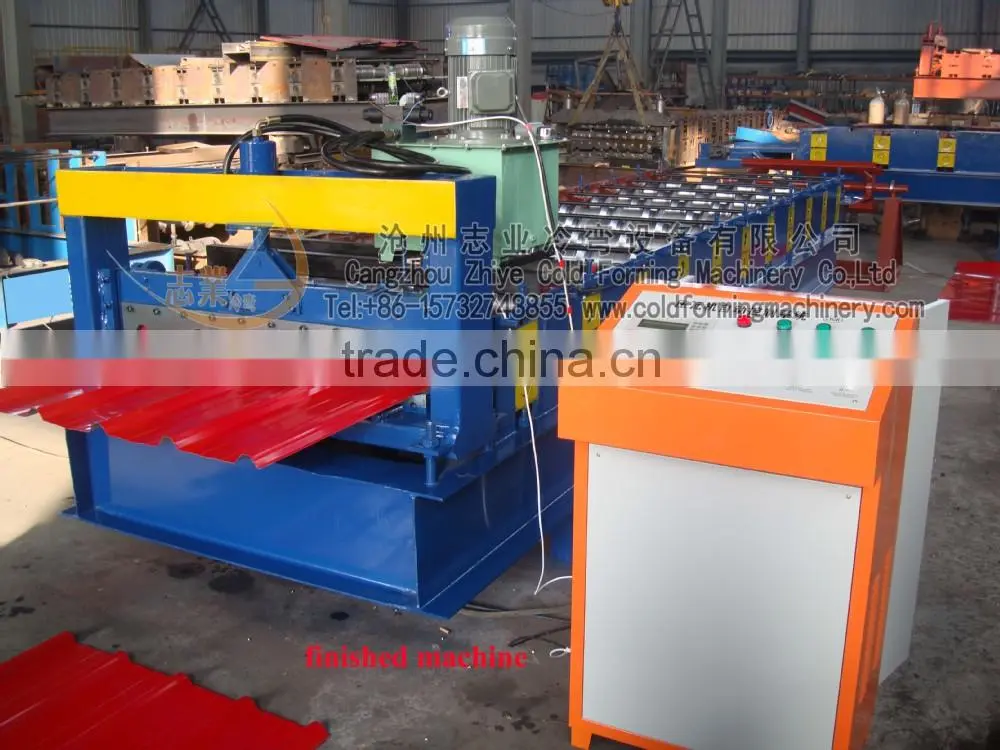 PPGI Step tile roofing sheet cold forming machine/step roof panels roll forming machine