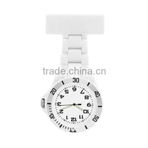 2015 hot sale many colors plastic nurse watch for wholesale