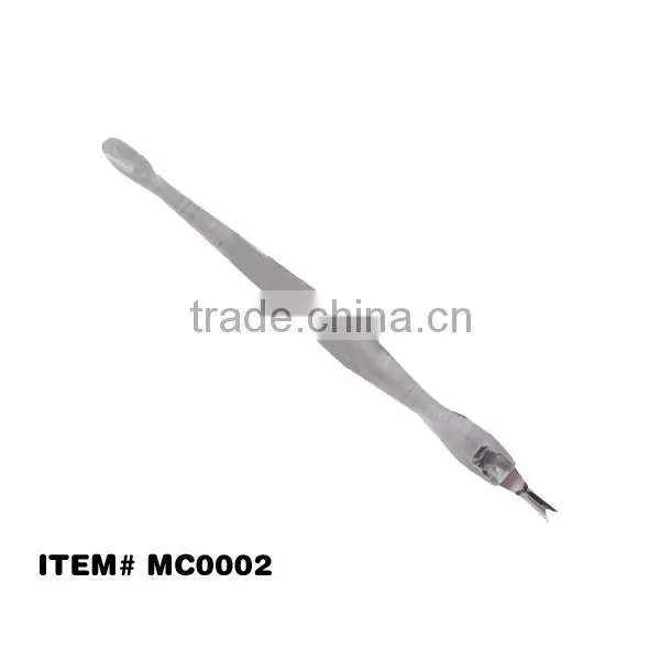 Plastic handle cuticle trimmer french manicure tools
