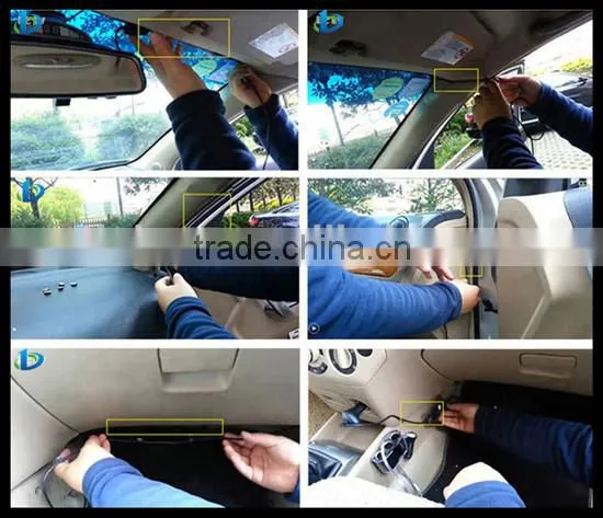 ultra-thin rearview mirror bluetooth handsfree car kit