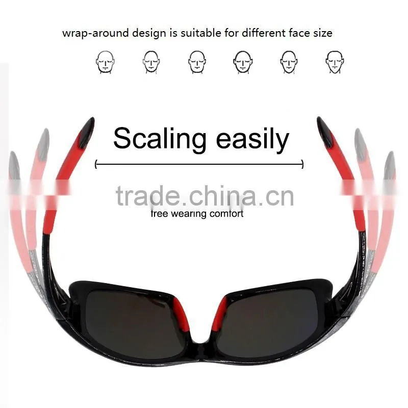 Gafas De Sol flexible rubber tips anti glare full frame unisex sunglasses