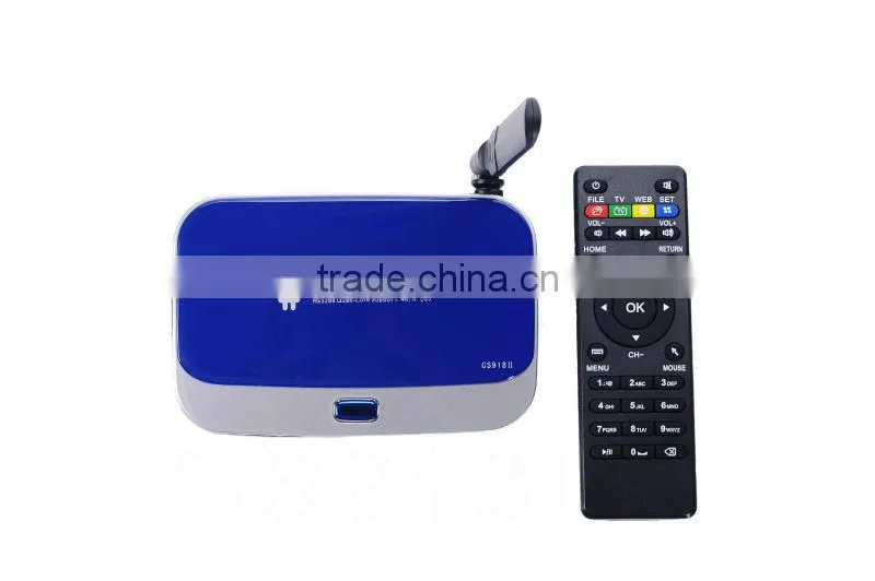 Cheap Google TV BOX,Quad Core RK3288 1.8GHz CS918II android 4.4 xbmc skype wifi 4K android tv box