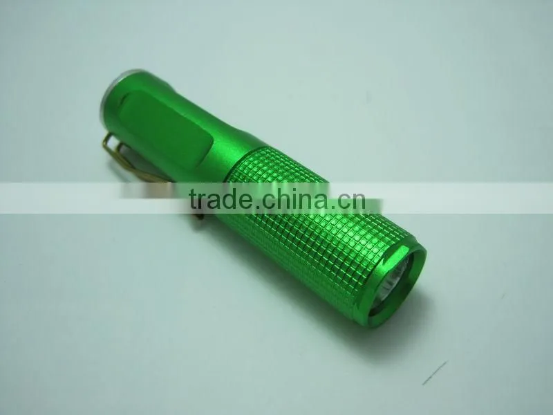 1 led high power aluminum mini flashlight pocket straw hat torchlight