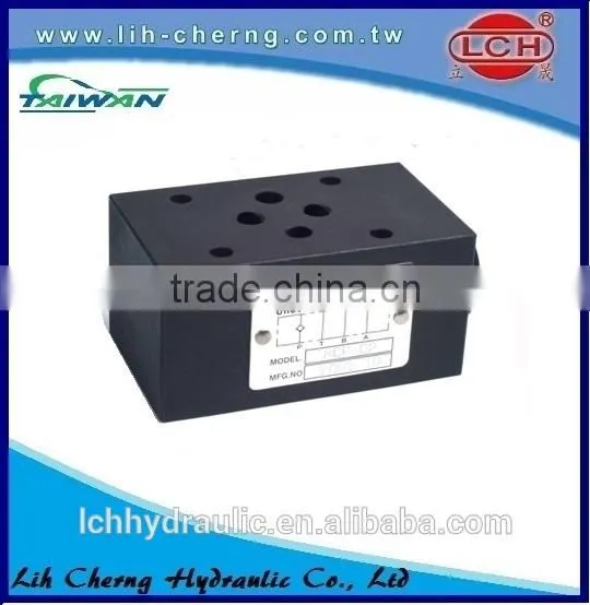 Multiple hydraulic manifold block